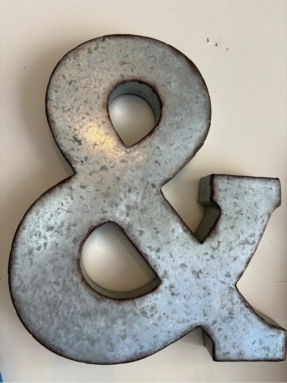 Hobby Lobby Galvanized Silver Metal Wall Accent